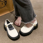 Damen elegante Mary Jane Absatzschuhe mit dekorativem Knopfdetail R&B