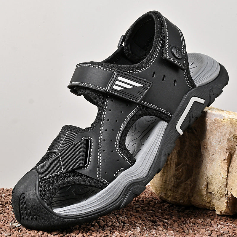 Herren leichte und atmungsaktive Outdoor-Sandalen mit verstellbaren Riemen R&B