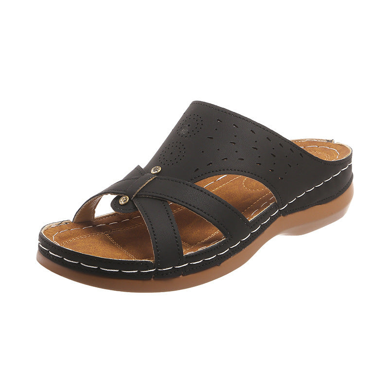 Damen Bequeme und atmungsaktive Zehentrenner-Sandalen R&B