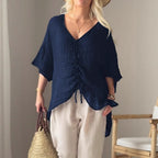 Damen leichtes, oversize Tunika-Shirt R&B