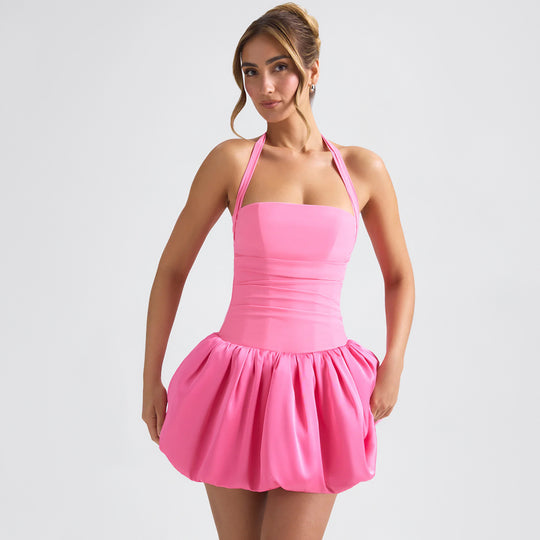 Damen Verspieltes Minikleid mit schwingendem Rock R&B