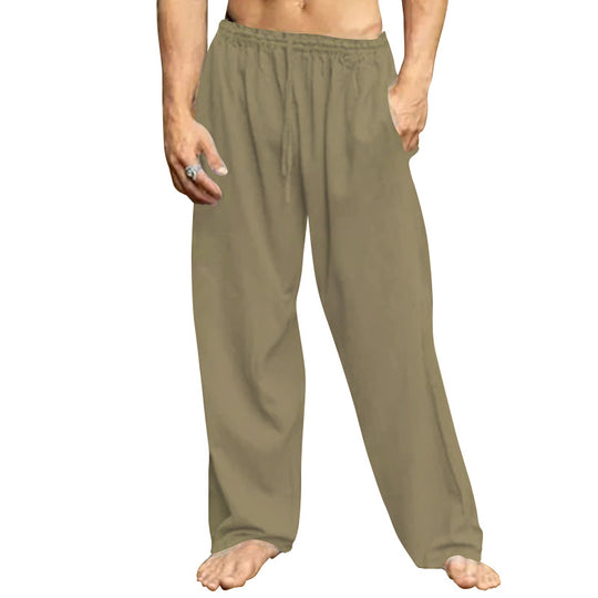 Herren nan Relaxhose mit weitem Bein elastischem Tunnelzugbund und seitlichen Eingrifftaschen R&B