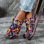 Damen leichte Freizeitschuhe mit buntem Design R&B