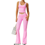 Damen Sportliche Leggings mit modischem Oberteil und innovativem Schnitt R&B