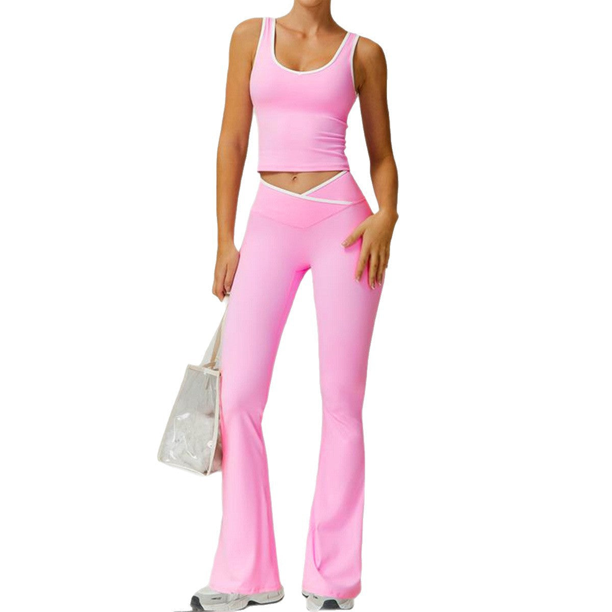 Damen Sportliche Leggings mit modischem Oberteil und innovativem Schnitt R&B