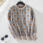 R&B | Strickjacke mit Blumenmuster