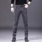 Herren modische Slim-Fit Jeans aus weichem Denim