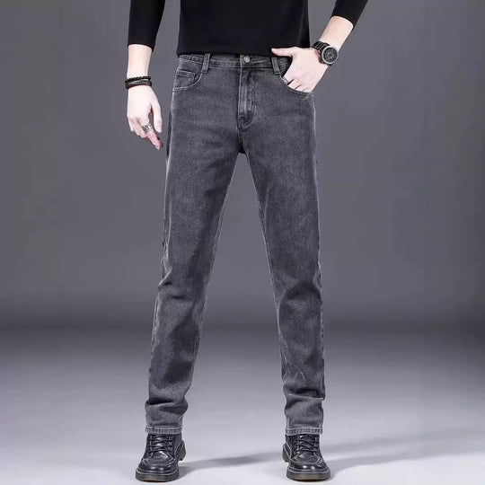 Herren modische Slim-Fit Jeans aus weichem Denim R&B