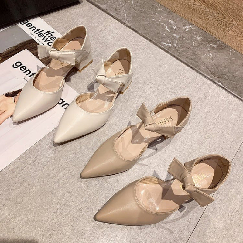 Damen Elegante Slingpumps mit Schleifenverzierung R&B