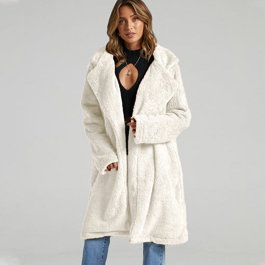 Damen Lange Fleecejacke R&B