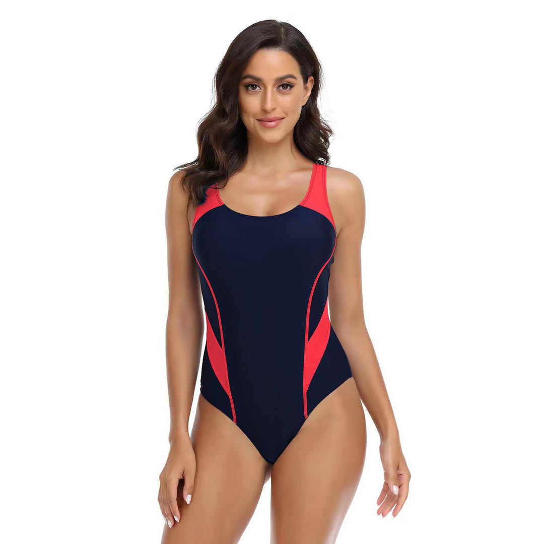 Damen Sportlicher Einteiler Badeanzug mit ergonomischem Schnitt R&B