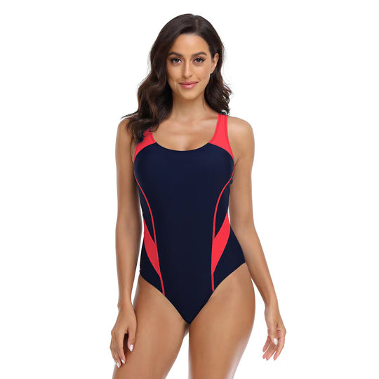 Damen Sportlicher Einteiler Badeanzug mit ergonomischem Schnitt R&B