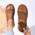 Damen Bequeme und luftige Sandalen mit Netzdesign und ergonomischer Fußbettung R&B