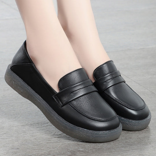 Damen Mokassins mit elegantem Lederobermaterial und bequemer Sohle R&B