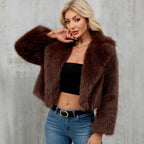 Damen Eleganter Kunstfellbolero R&B