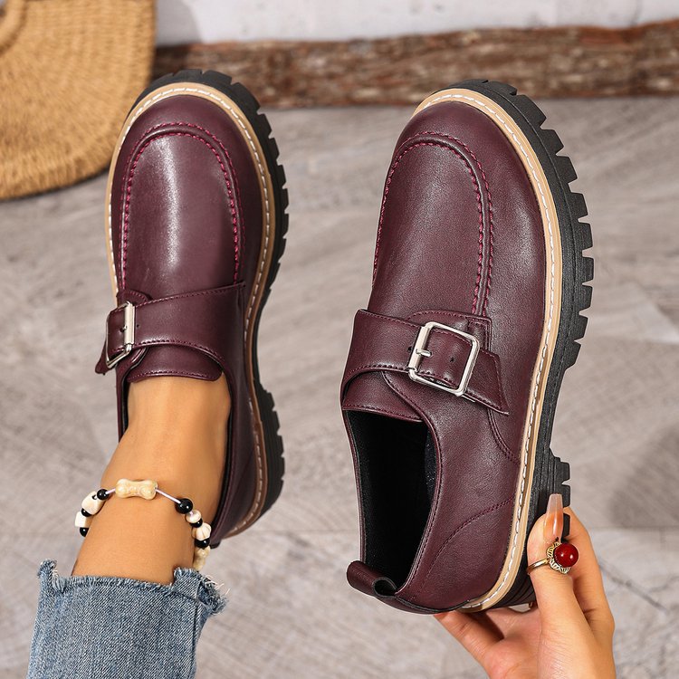 Damen bequeme Clogs mit dekorativem Riemen und rutschfester Sohle R&B