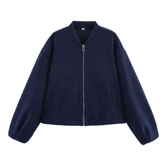Damen lässige Bomberjacke mit praktischen Taschen und modernem Schnitt R&B