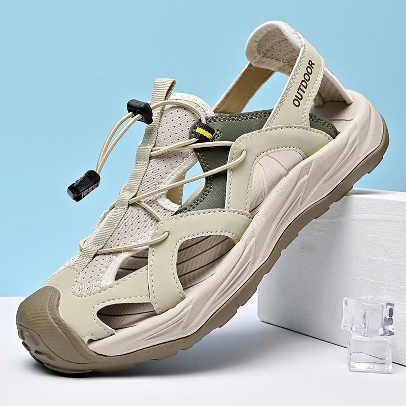 Damen Sportliche Wassersandalen mit flexibler Schnellschnürung und rutschfester Sohle R&B