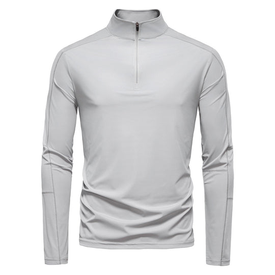 Herren Funktionsshirt mit kurzem Reißverschluss und trockenem Komfort R&B