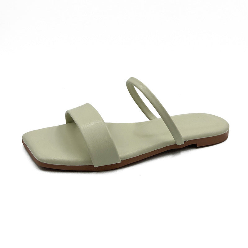 Damen Minimalistische Riemensandaletten mit elegantem Design und bequemer Fußbettgestaltung