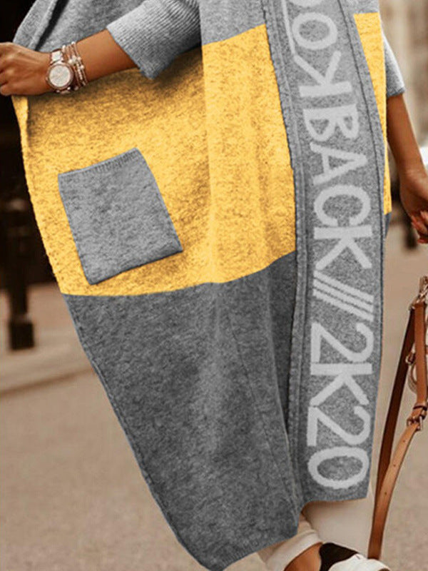 Damen lässiger Kapuzencardigan R&B