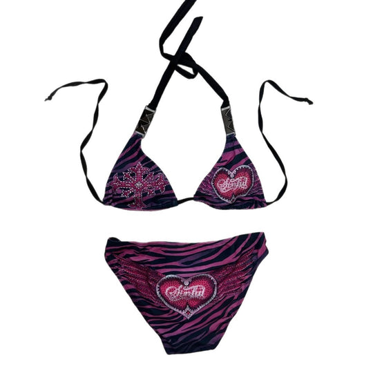 Damen Triangel-Bikini mit Verzierungen R&B