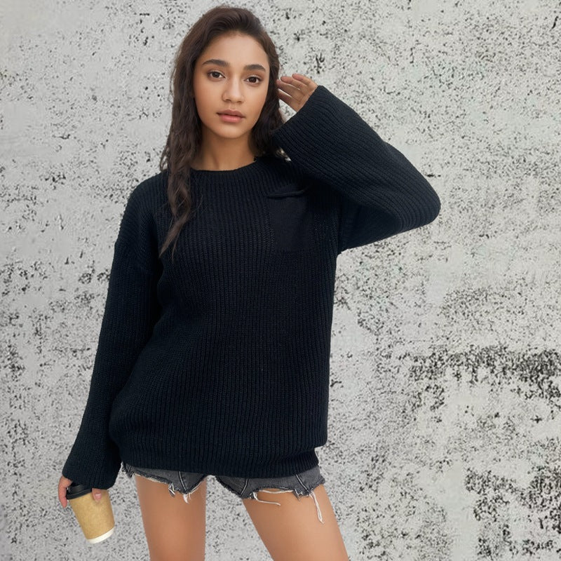 Damen Grobstrickpullover R&B