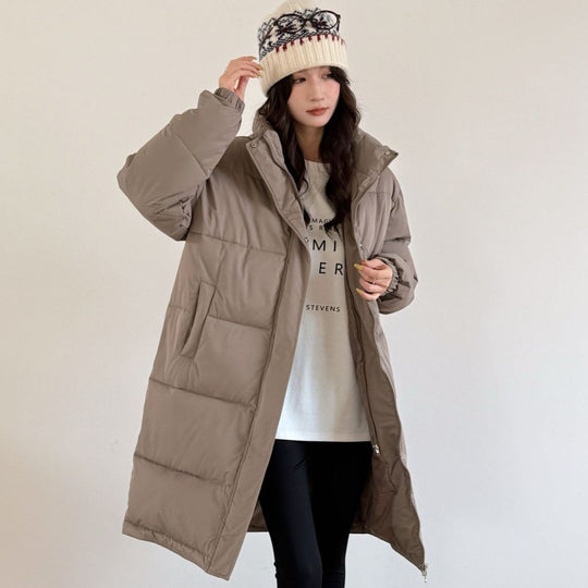 Damen Eleganter gefütterter Winterparka mit Plüschkragen und praktischen Taschen R&B
