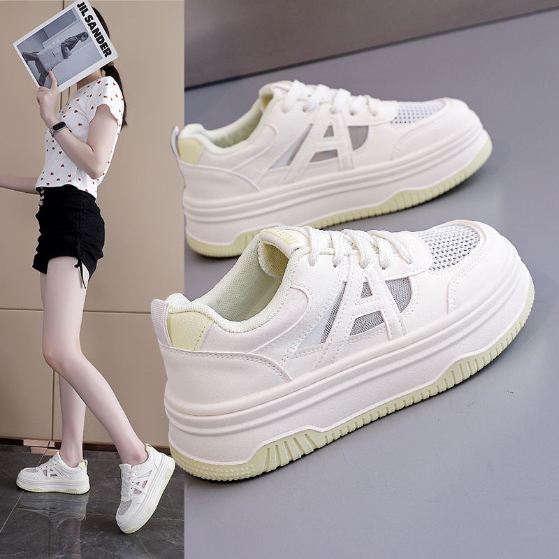 Damen Modische Sneakers mit extra dicker Sohle R&B