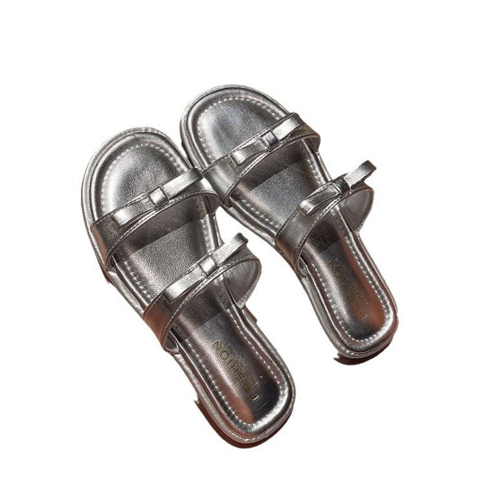 Damen glamouröse Riemchensandalen mit zierlicher Schleifenverzierung R&B