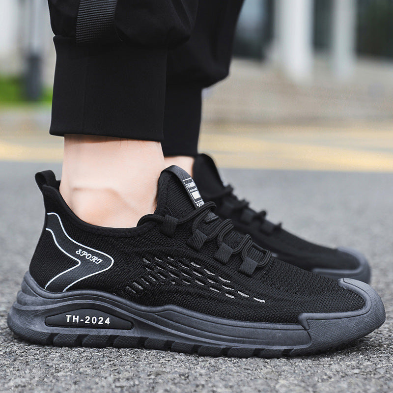 Damen Atmungsaktive Sport-Sneaker mit flexiblem Mesh-Obermaterial und rutschfester Sohle R&B