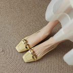 Damen Ballerinas mit elegantem Kettenakzent R&B
