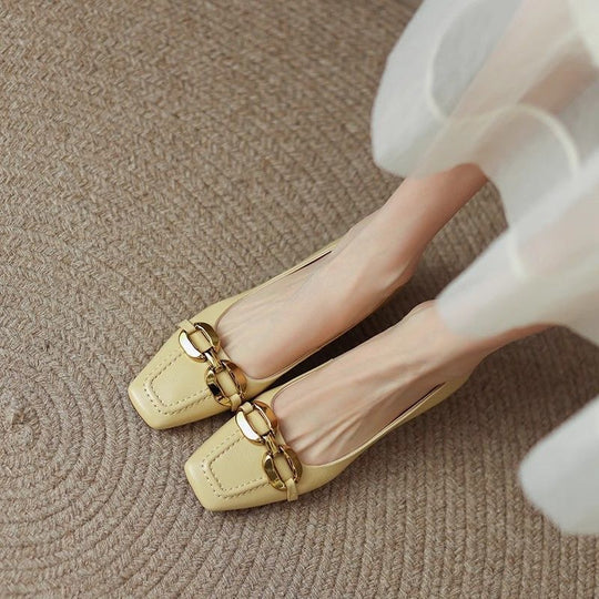 Damen Ballerinas mit elegantem Kettenakzent R&B