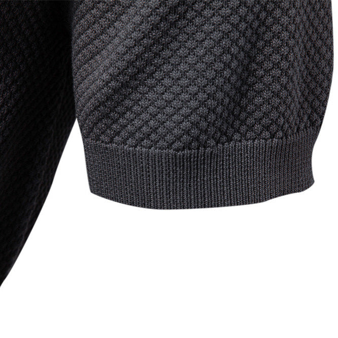 Herren Kurzärmliges Polo-Shirt mit strukturiertem Design