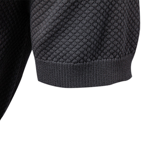Herren Kurzärmliges Polo-Shirt mit strukturiertem Design R&B