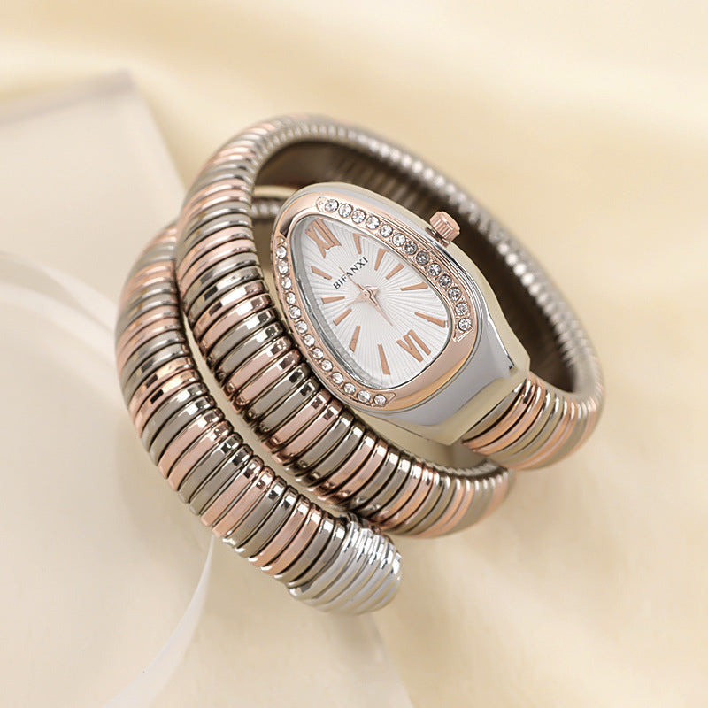 R&B | Schlangenuhr mit Quarzbewegung und Persönlichem Armband