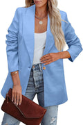 Damen Eleganter Freizeitblazer mit Lässigem Schnitt und Zwei Taschen R&B