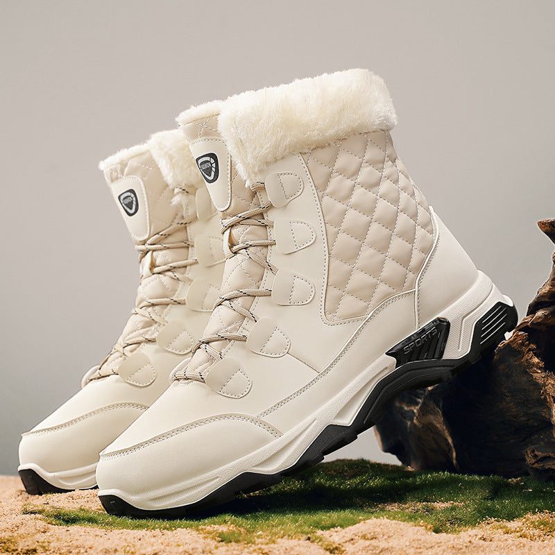 Damen Winterstiefel mit gefüttertem Innenbereich und griffiger Laufsohle