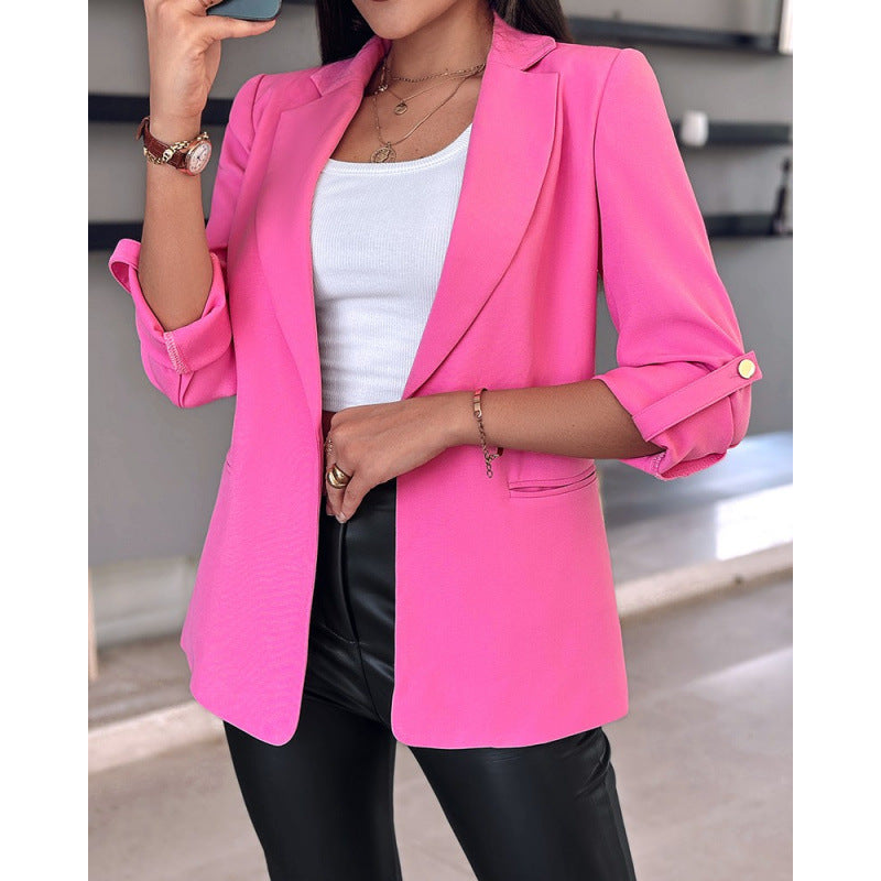 Damen Tailored Blazer mit hochmodischem Schnitt und asymmetrischen Ärmeln R&B