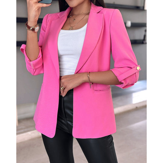 Damen Tailored Blazer mit hochmodischem Schnitt und asymmetrischen Ärmeln R&B
