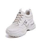 Damen modische Chunky Sneakers mit atmungsaktivem Obermaterial und dämpfendem Komfort R&B