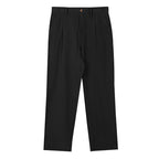 Damen elegante Langehose im lockeren Schnitt mit feinen Falten R&B