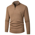 Herren Pullover mit Stehkragen und Feinstrick R&B
