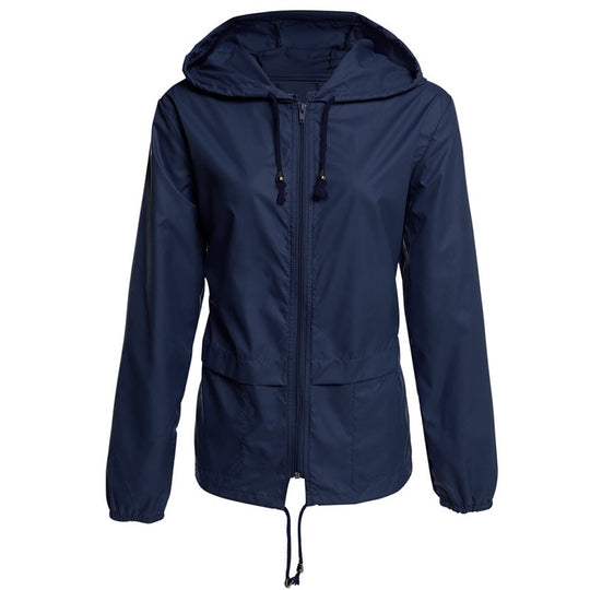 Damen leichte Übergangsjacke mit verstellbarem Kordelzug R&B