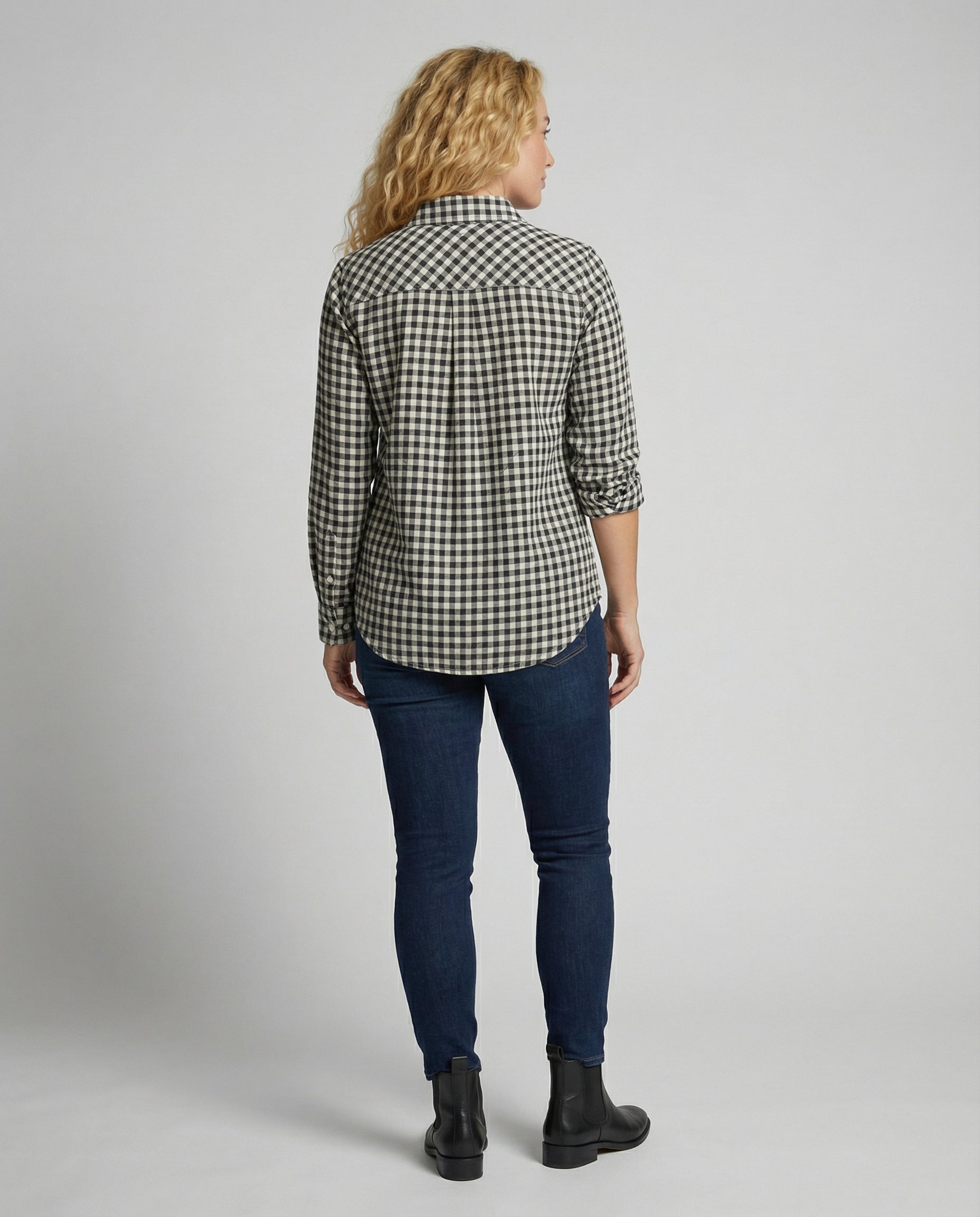 Damen Kariertes Hemd Oversize | R&B
