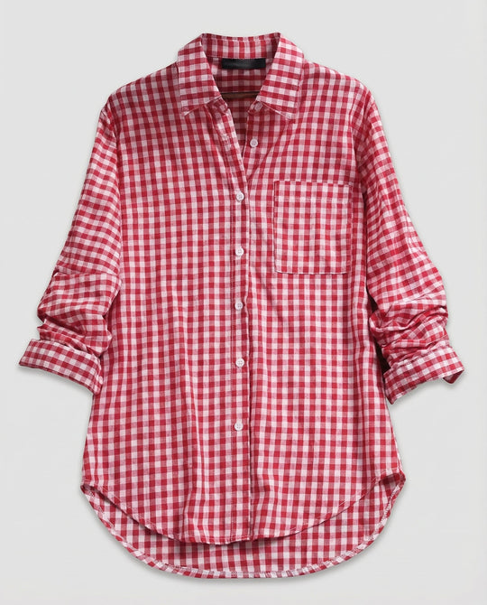 Damen Kariertes Hemd Oversize | R&B