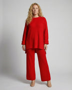 Damen Strickanzug mit weitem Schnitt und eleganten Details R&B