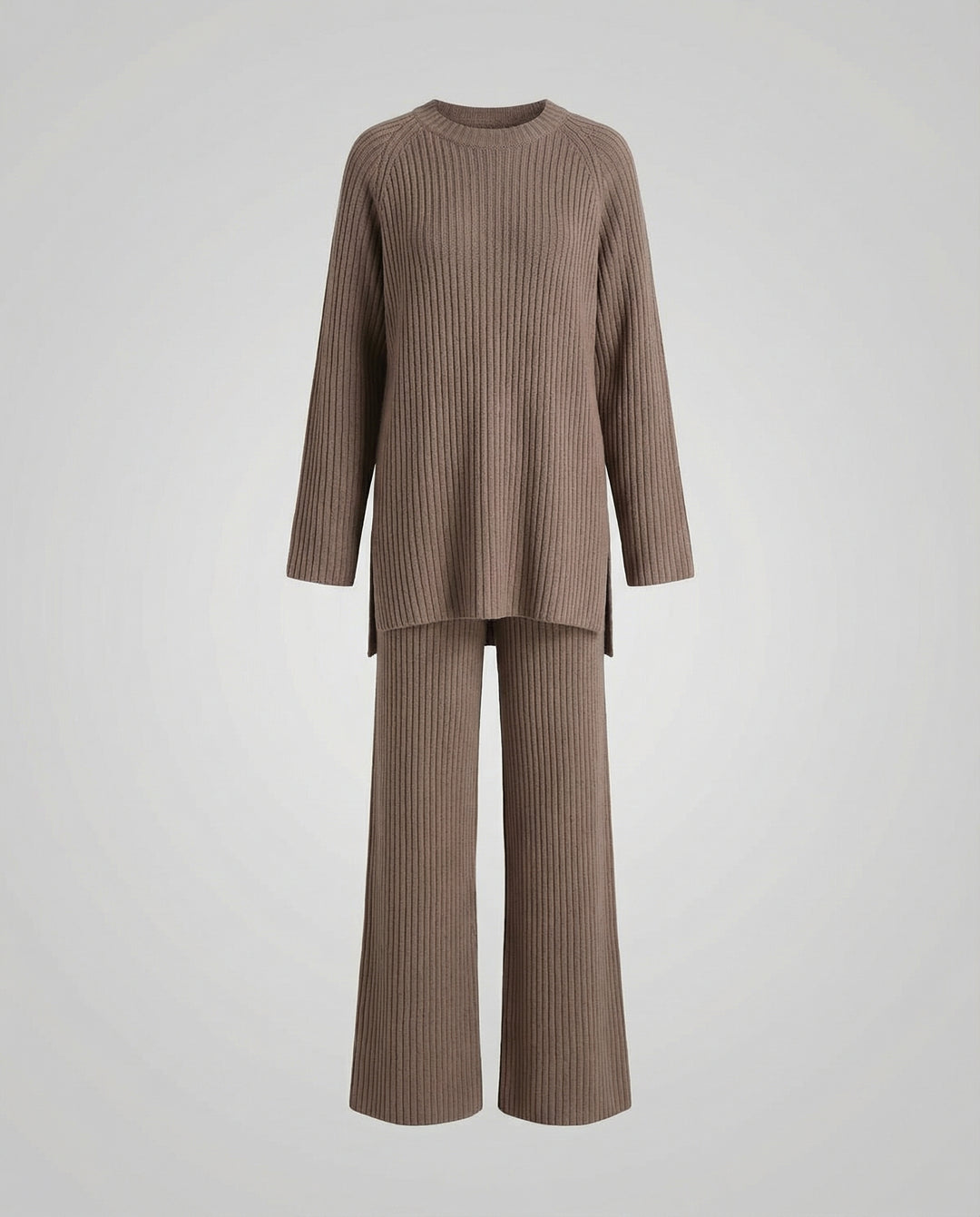 Damen Strickanzug mit weitem Schnitt und eleganten Details R&B