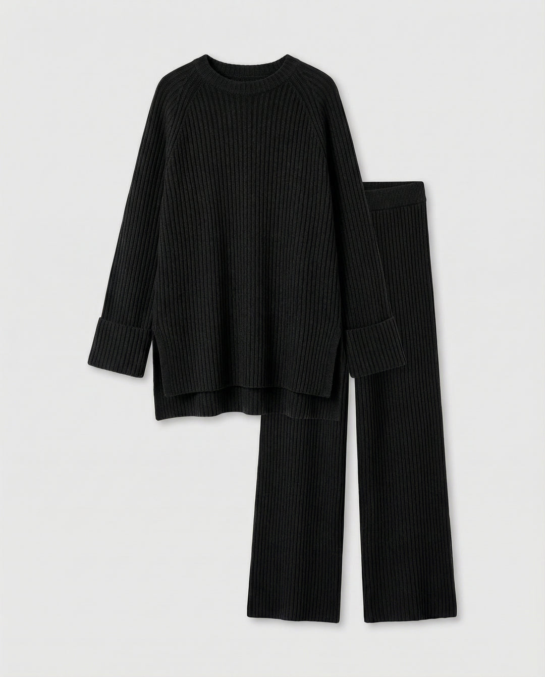 Damen Strickanzug mit weitem Schnitt und eleganten Details R&B