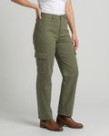 Cargohose Damen mit elastischem Bund und praktischen Taschen (weit)